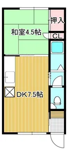 南仲町1号ハイツ【2階】の間取り