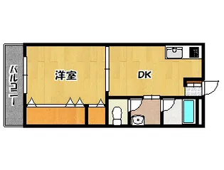 関戸ビル【2階】の間取り