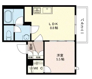 Jewelry parts egota【2階】の間取り