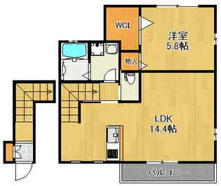 スバル日吉【2階】の間取り