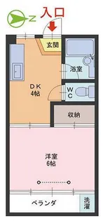 レジデンス花月【1階】の間取り