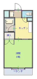 ヴィラ湯川【2階】の間取り