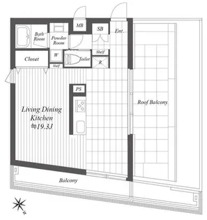 グランデュオ若林V【4階】の間取り