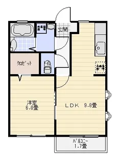 シエロ・メゾン【1階】の間取り