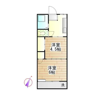 メゾンマツドA【2階】の間取り