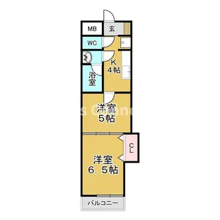 ブライトンコート仙台【4階】の間取り