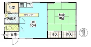 あやめハイツ【1階】の間取り