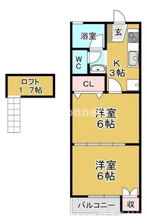レジデンス紀庄【1階】の間取り