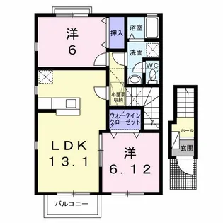 徳島県小松島市小松島町字元根井【アパート】の間取り