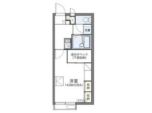 1Kの間取り画像