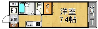 MOMO武庫之荘【2階】の間取り