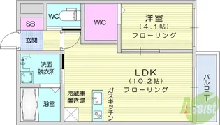 渡幸ベルメゾンDOG&CAT 5【1階】の間取り
