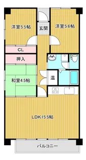 ユートピアレジデンス幸西A【3階】の間取り