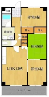 ラ・ディジェム旭【2階】の間取り