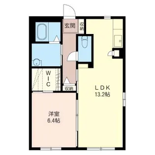 ソレアードA【1階】の間取り