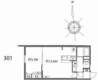 ルオーレ上北沢駅前【3階】の間取り