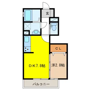 G-room飯柄【1階】の間取り