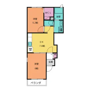 サルウェー B【1階】の間取り