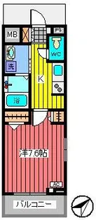 Ksパーシモン【1階】の間取り