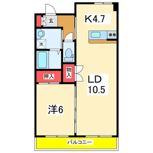 ボヌール文京【3階】の間取り