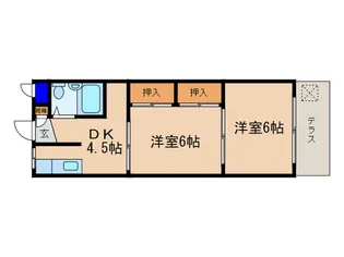 オ-ドヴィ野洲【1階】の間取り