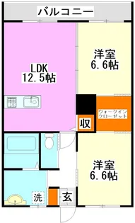 カルデアコート【1階】の間取り