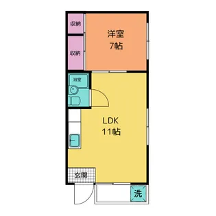 荒井ビル【1階】の間取り