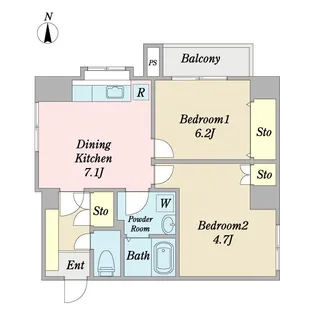 セリオ8番館【2階】の間取り