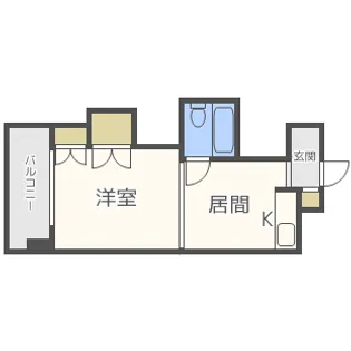 エルムハイデンス【5階】の間取り