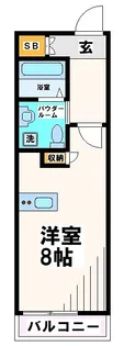 東京都府中市若松町2【アパート】の間取り