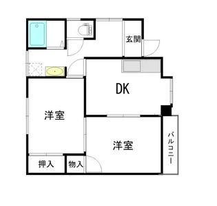 グリーン8【1階】の間取り