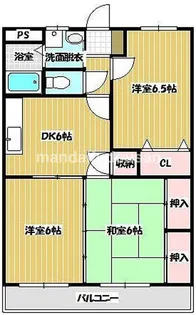 礼可ハイツ【2階】の間取り