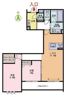 GARDEN PLACE NINOMIYA【1階】の間取り