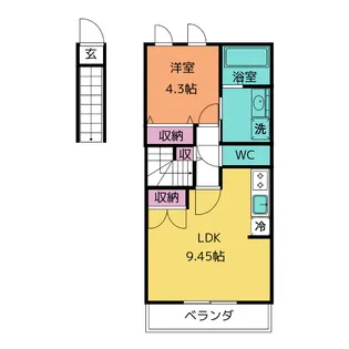 ウルバーノ【2階】の間取り