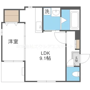 ハーモニーテラス伝法V【3階】の間取り