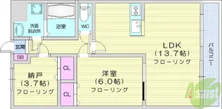 VIVO菅井2番館【1階】の間取り