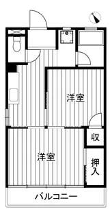 成増コーポ【2階】の間取り