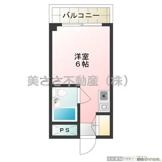 メゾン・ド・ノア天神町【3階】の間取り