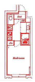 b’CASA早稲田【2階】の間取り