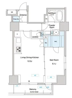 1LDKの間取り画像