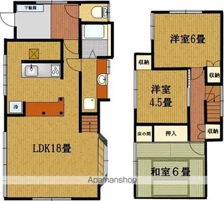 千葉県柏市戸張【一戸建】の間取り