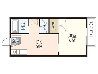 セジュール本町【1階】の間取り