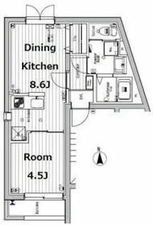 ブリステラス学芸大学前【3階】の間取り
