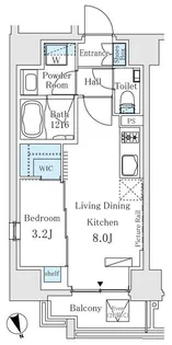 東京都港区新橋6【マンション】の間取り
