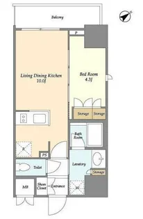 ラティエラ板橋【12階】の間取り