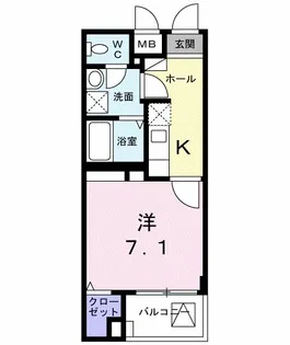 東京都府中市白糸台2【マンション】の間取り