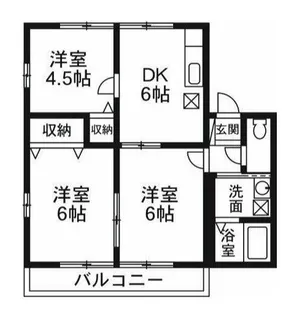 ハイム連取A【2階】の間取り