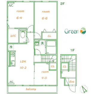 サクラノヒルズ【2階】の間取り