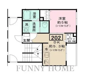 東京都目黒区中町2【アパート】の間取り