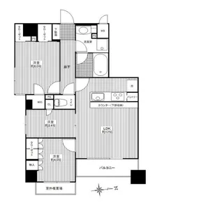 東京都荒川区南千住7【マンション】の間取り